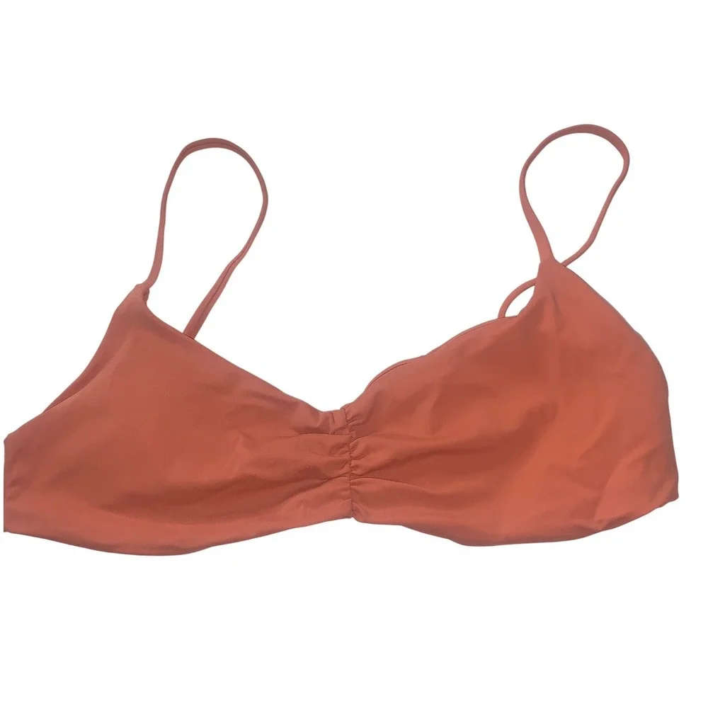 NEW Andie Swim The Symi Bikini‎ Top Cedar Orange AT263-CEDR Womens Large